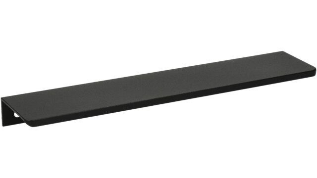 Griffleiste Barleben aluminium - Schwarz Struktur Pulverbeschichtung - 212 mm lang  vor weißem Hintergrund