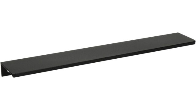 Griffleiste Barleben aluminium - Schwarz Struktur Pulverbeschichtung - 276 mm lang  vor weißem Hintergrund