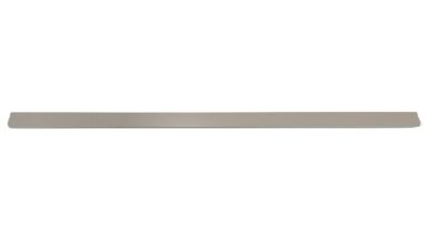 Griffleiste Breckerfeld aluminium - Beige matt Pulverbeschichtung PBA Radius R10 - 1172 mm lang vor weißem Hintergrund