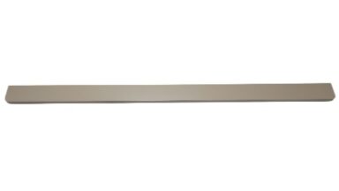 Griffleiste Breckerfeld aluminium - Beige matt Pulverbeschichtung PBA Radius R10 - 628 mm lang  vor weißem Hintergrund