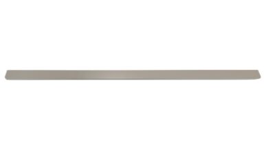 Griffleiste Breckerfeld aluminium - Beige matt Pulverbeschichtung PBA Radius R10 - 884 mm lang vor weißem Hintergrund