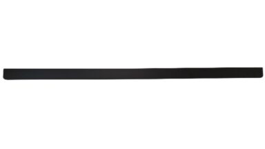 Griffleiste Breckerfeld aluminium - Schwarz matt pulverbeschichtet B50 Radius R10 - 1172 mm lang  vor weißem Hintergrund