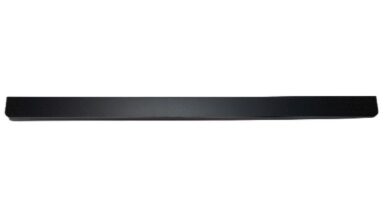 Griffleiste Breckerfeld aluminium - Schwarz matt pulverbeschichtet B50 Radius R10 - 884 mm lang vor weißem Hintergrund