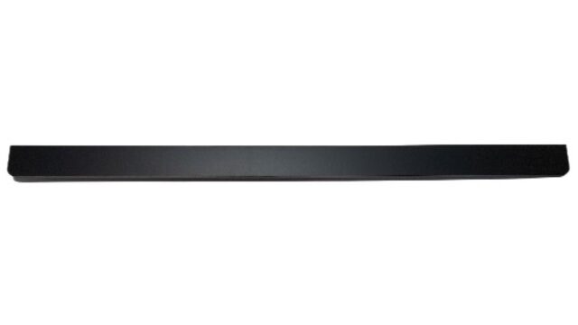 Griffleiste Breckerfeld aluminium - Schwarz matt pulverbeschichtet B50 Radius R10 - 884 mm lang  vor weißem Hintergrund