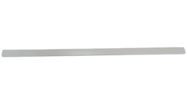 Griffleiste Breckerfeld aluminium - Weiß seidenmatt Pulverbeschichtung PB0 Radius R10 - 1172 mm lang  vor weißem Hintergrund