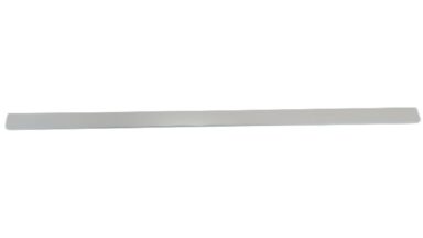 Griffleiste Breckerfeld aluminium - Weiß seidenmatt Pulverbeschichtung PB0 Radius R10 - 884 mm lang vor weißem Hintergrund
