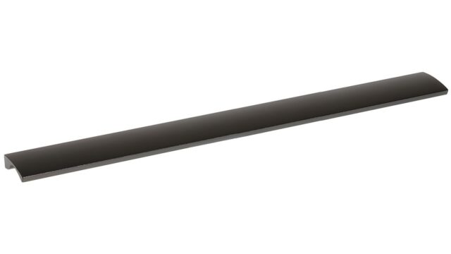 Griffleiste Heilsbronn Metall - Schwarz Struktur Pulverbeschichtung - 340 mm lang  vor weißem Hintergrund