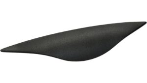 Griffleiste Mainhausen Metall - Schwarz Struktur Pulverbeschichtung - 182 mm lang  vor weißem Hintergrund