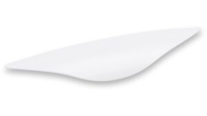 Griffleiste Mainhausen Metall - Weiß seidenmatt Pulverbeschichtung - 182 mm lang  vor weißem Hintergrund