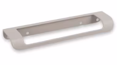 Griffleiste Ochsenhausen Metall - Beige matt Pulverbeschichtung - 180 mm lang vor weißem Hintergrund