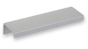 Griffleiste Schaafheim aluminium - Aluminium Voranode - 116 mm lang vor weißem Hintergrund