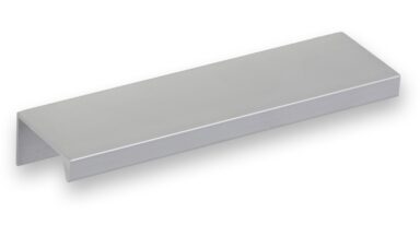 Griffleiste Schaafheim aluminium - Aluminium Voranode - 116 mm lang vor weißem Hintergrund