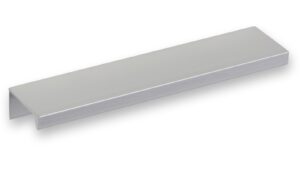 Griffleiste Schaafheim aluminium - Aluminium Voranode - 148 mm lang vor weißem Hintergrund