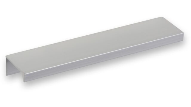 Griffleiste Schaafheim aluminium - Aluminium Voranode - 148 mm lang  vor weißem Hintergrund