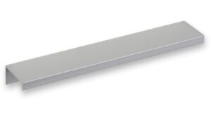 Griffleiste Schaafheim aluminium - Aluminium Voranode - 180 mm lang vor weißem Hintergrund