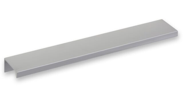 Griffleiste Schaafheim aluminium - Aluminium Voranode - 212 mm lang vor weißem Hintergrund