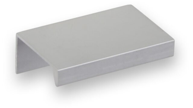 Griffleiste Schaafheim aluminium - Aluminium Voranode - 52 mm lang vor weißem Hintergrund