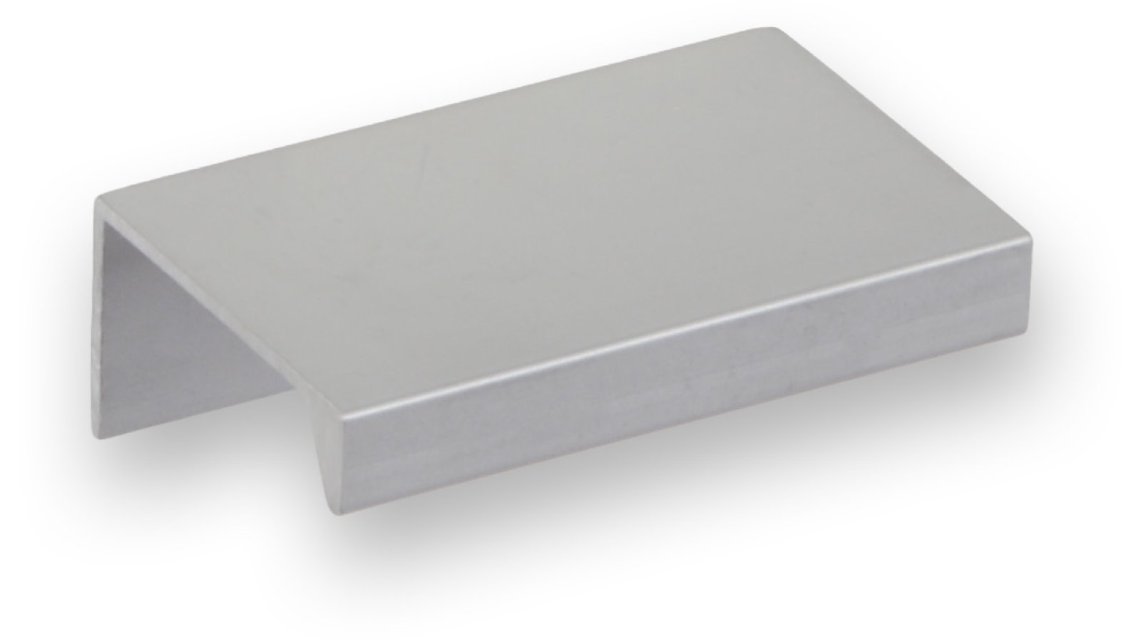 Griffleiste Schaafheim aluminium - Aluminium Voranode - 52 mm lang  vor weißem Hintergrund