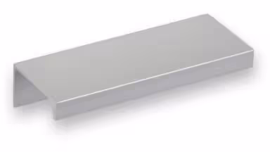 Griffleiste Schaafheim aluminium - Aluminium Voranode - 84 mm lang vor weißem Hintergrund