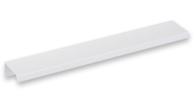Griffleiste Schaafheim aluminium - Weiß seidenmatt Pulverbeschichtung - 212 mm lang vor weißem Hintergrund