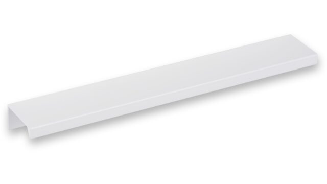 Griffleiste Schaafheim aluminium - Weiß seidenmatt Pulverbeschichtung - 212 mm lang vor weißem Hintergrund