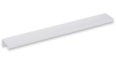 Griffleiste Schaafheim aluminium - Weiß seidenmatt Pulverbeschichtung - 276 mm lang  vor weißem Hintergrund