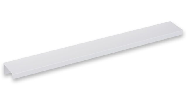 Griffleiste Schaafheim aluminium - Weiß seidenmatt Pulverbeschichtung - 276 mm lang vor weißem Hintergrund