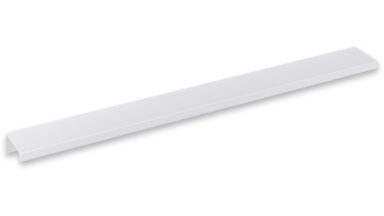Griffleiste Schaafheim aluminium - Weiß seidenmatt Pulverbeschichtung - 340 mm lang  vor weißem Hintergrund