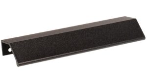 Griffleiste Sinntal Metall - Schwarz Struktur Pulverbeschichtung - 180 mm lang  vor weißem Hintergrund