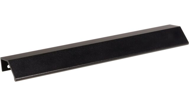 Griffleiste Sinntal Metall - Schwarz Struktur Pulverbeschichtung - 276 mm lang  vor weißem Hintergrund