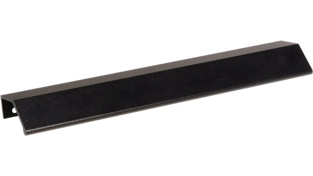 Griffleiste Sinntal Metall - Schwarz Struktur Pulverbeschichtung - 340 mm lang  vor weißem Hintergrund