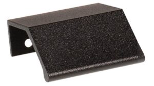 Griffleiste Sinntal Metall - Schwarz Struktur Pulverbeschichtung - 52 mm lang  vor weißem Hintergrund