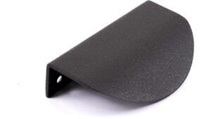 Griffleiste Storkow Metall - Graphit Marone Pulverbeschichtung - 80 mm lang  vor weißem Hintergrund