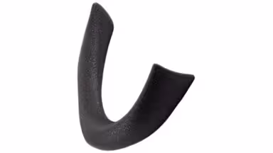 Haken Barth Metall - Graphit Marone Pulverbeschichtung - 52 mm lang  vor weißem Hintergrund