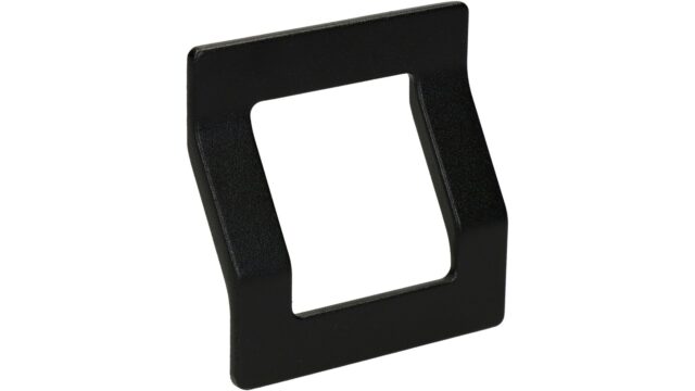 Griff Bad Ems Metall - Schwarz Struktur Pulverbeschichtung - 80 mm lang  vor weißem Hintergrund