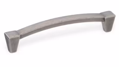 Griff Dielheim Metall - Antik Nickel - 144 mm lang vor weißem Hintergrund