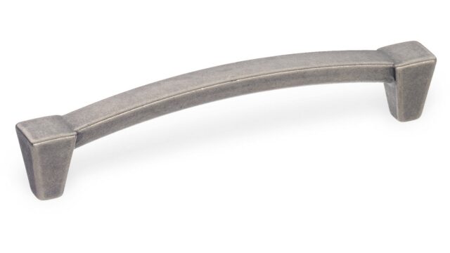 Griff Dielheim Metall - Antik Nickel - 144 mm lang vor weißem Hintergrund