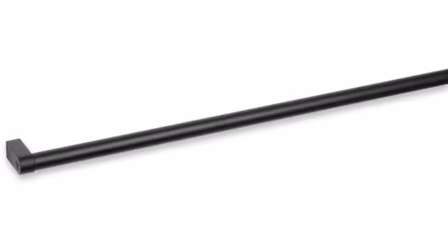 Griff Dörverden Metall - Schwarz matt Pulverbeschichtung - 490 mm lang  vor weißem Hintergrund