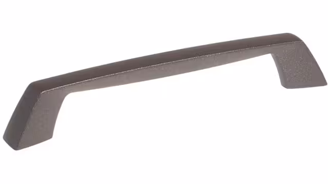 Griff Ebsdorfergrund Metall - Graphit Marone Pulverbeschichtung - 190 mm lang vor weißem Hintergrund