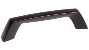 Griff Ebsdorfergrund Metall - Schwarz Struktur Pulverbeschichtung - 120 mm lang  vor weißem Hintergrund