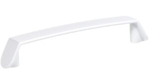 Griff Elze Metall - Weiß seidenmatt Pulverbeschichtung - 1502 mm lang  vor weißem Hintergrund