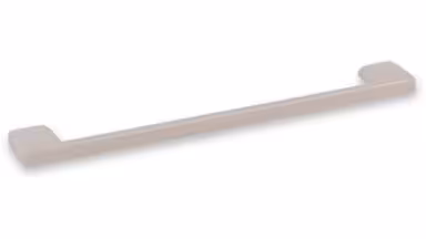 Griff Eslohe Metall - Beige matt Pulverbeschichtung - 222 mm lang  vor weißem Hintergrund