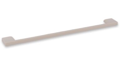 Griff Eslohe Metall - Beige matt Pulverbeschichtung - 290 mm lang  vor weißem Hintergrund