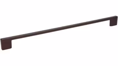 Griff Eslohe Metall - Braun Marone Pulverbeschichtung - 359 mm lang vor weißem Hintergrund