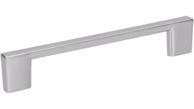 Griff Eslohe Metall - verchromt, matt galvanisiert - 113 mm lang vor weißem Hintergrund
