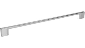 Griff Eslohe Metall - Chrom glänzend galvanisiert - 359 mm lang  vor weißem Hintergrund