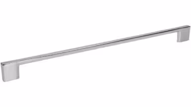 Griff Eslohe Metall - Chrom glänzend galvanisiert - 359 mm lang vor weißem Hintergrund