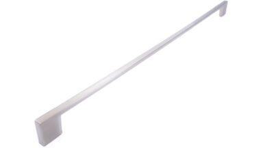 Griff Eslohe Metall - Edelstahleffekt - 518 mm lang  vor weißem Hintergrund