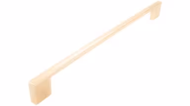 Griff Eslohe Metall - Gold glänzend galvanisiert - 290 mm lang vor weißem Hintergrund