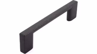 Griff Eslohe Metall - Graphit Marone Pulverbeschichtung - 113 mm lang vor weißem Hintergrund